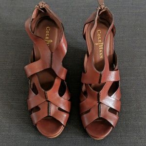 Cole Haan leather wedges with Nike Air